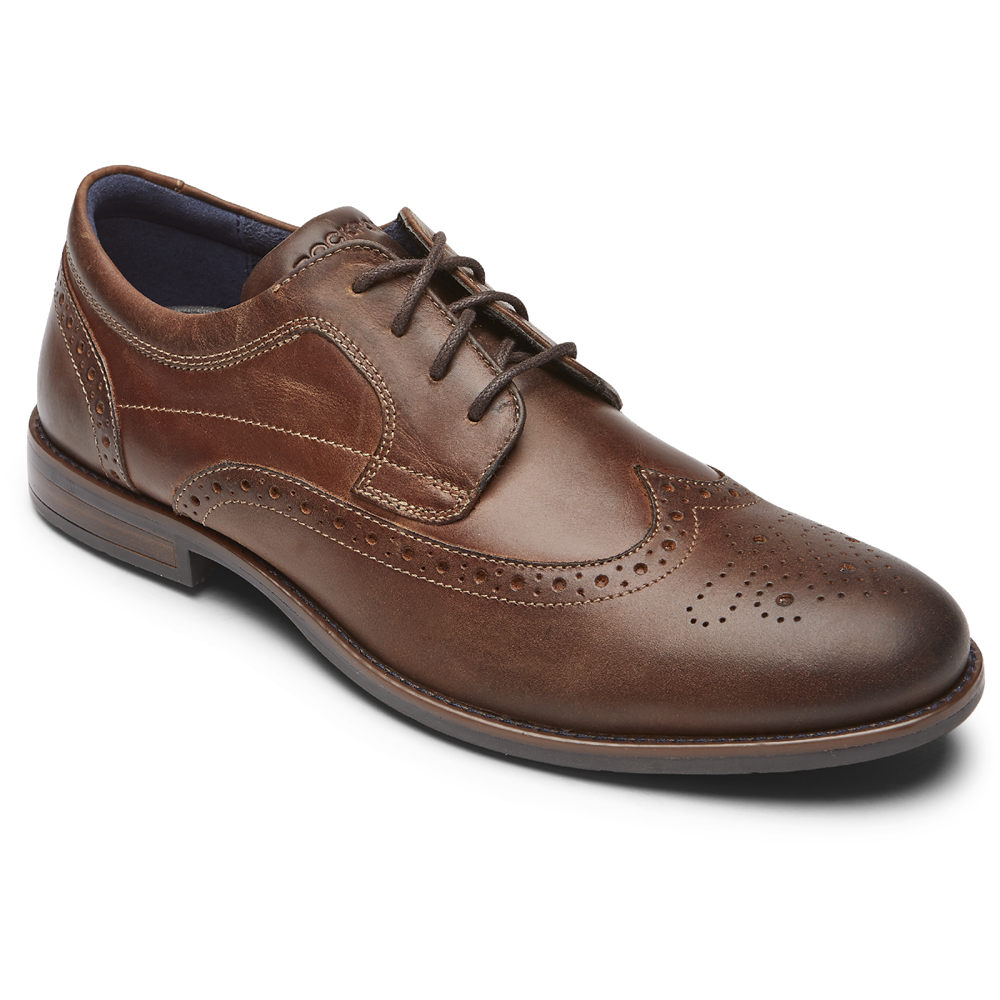 Rockport Snøre Sko Herre Brune - Dustyn Wingtip - AGQZ45306